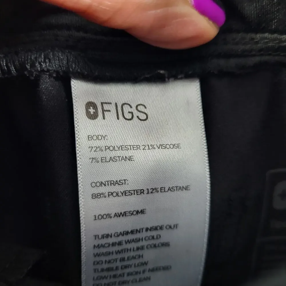 Figs Women's Black Cargo Style Pants Size XS 31826-1310
